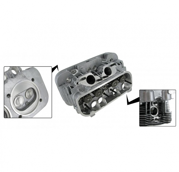 Zylinderkopf VW Bus T2 Typ4 Motor 2.0 70 PS T2b 1972-7.78 Ovaler Auslass